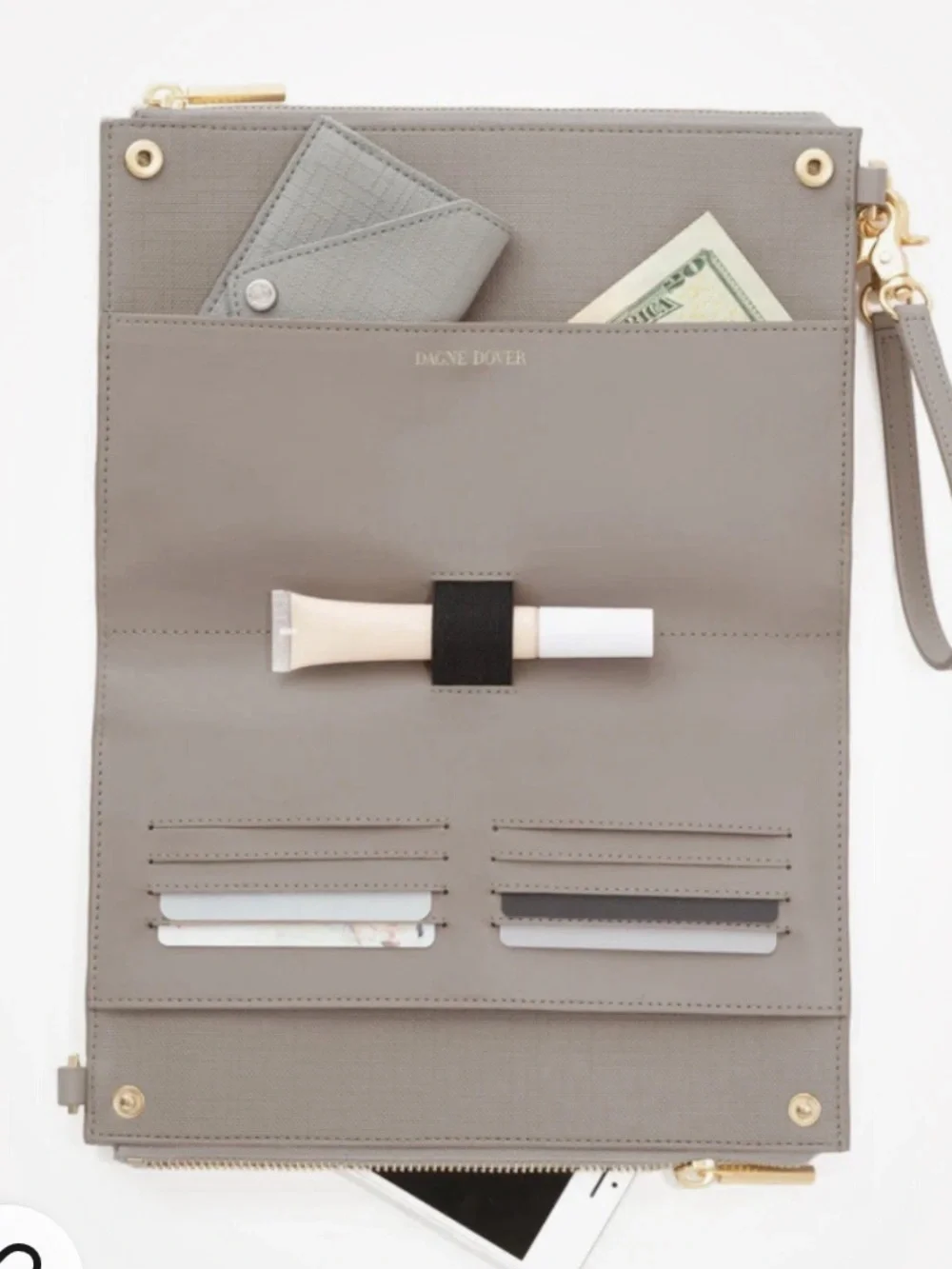 Dagne Dover Convertible Clutch Wallet - Gray